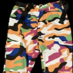 Multicolor camo pants